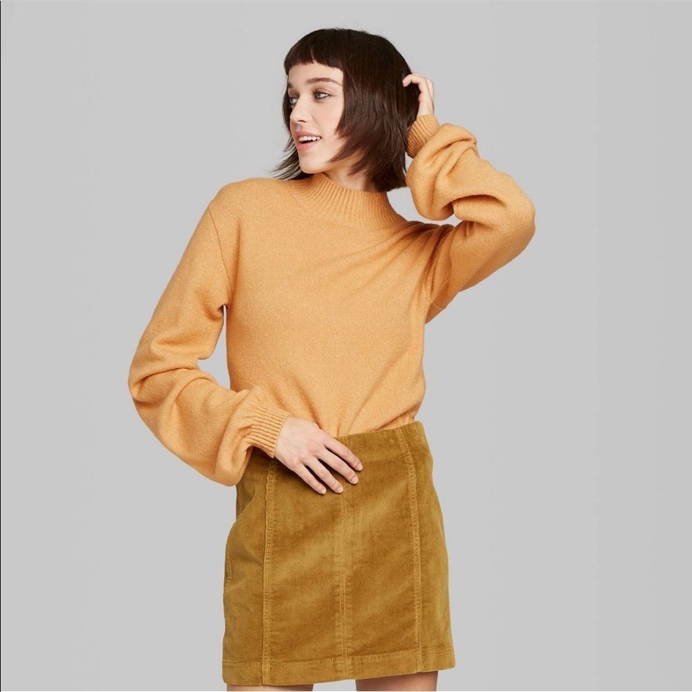 🆕 Wild Fable Turtleneck Sweater - Gold - Picture 1 of 3